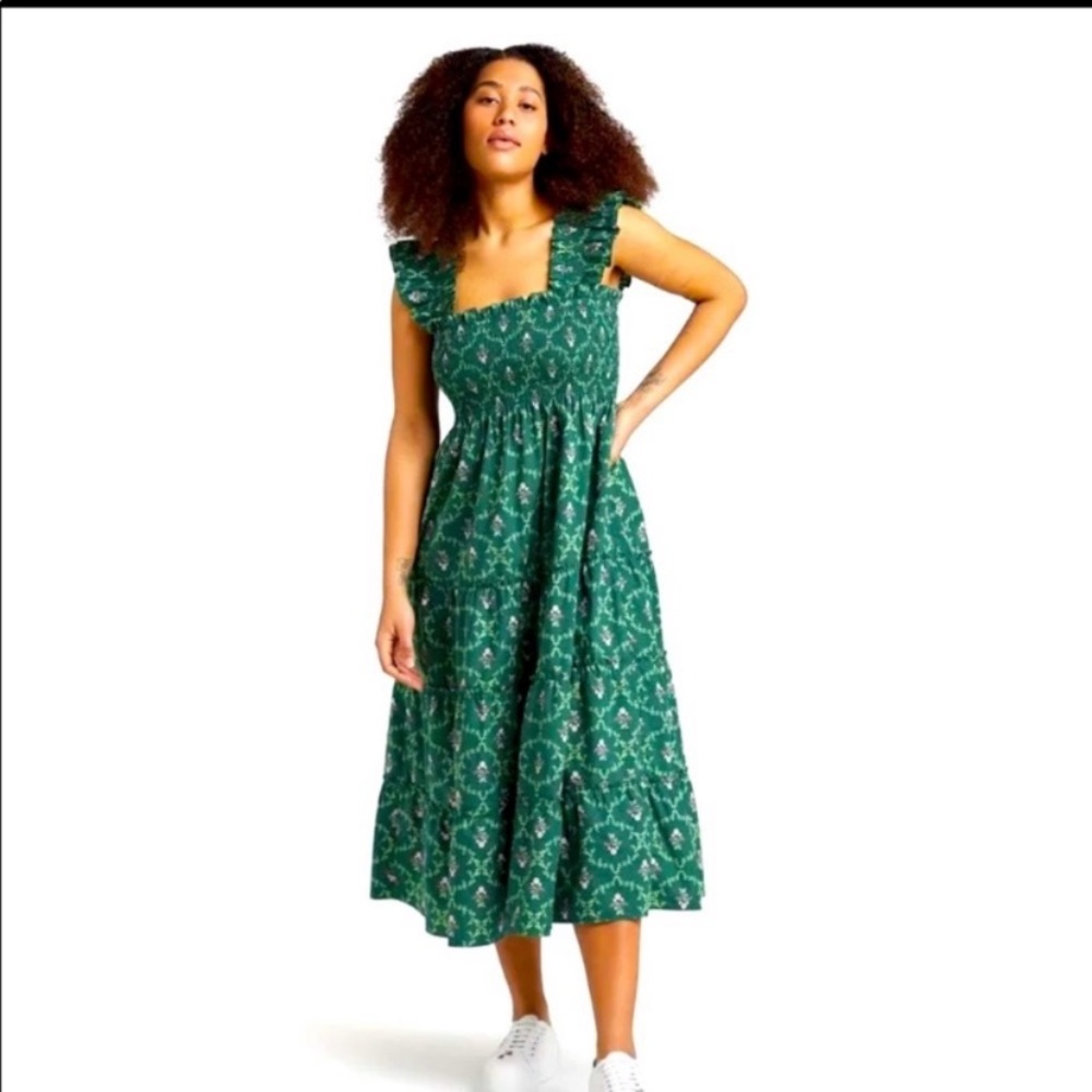 Emerald green Hill House nap dress size S - emerald trellis Ellie nap dress